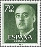 Spain 1955 General Franco 70 CTS Verde Edifil 1151